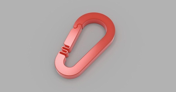 carabiner filarte3d 3D Models Hobby & Makers Organizers keychain key backpack mosqueton 3d print model - Mito3D