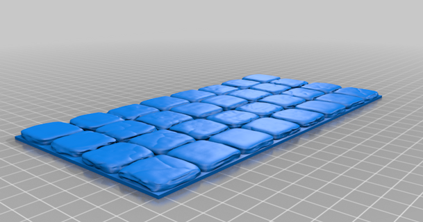 openforge donjon calcul 4x8 tuile écart bobsleigh 3D modèles jouets Jeux chose universelle 3d print model - Mito3D