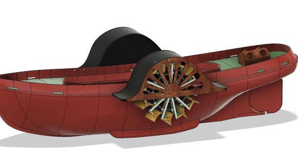 sidewheeler tugboat skalski 3D Models Hobby & Makers RC Robotics 3d print model - Mito3D