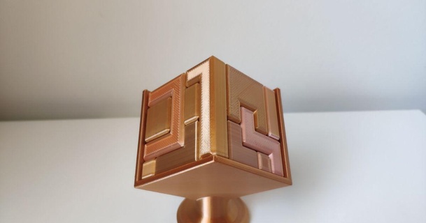 5x5x5 enigma cubo 3dpeter 3D modelos brinquedos jogos quebra cabeças Brain teasers suporte 3d print model - Mito3D