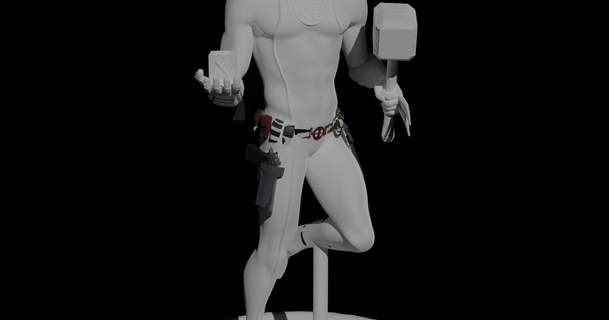 printed choas boerboom 3D Models Art & Design Sculptures hero contest 3d print model - Mito3D