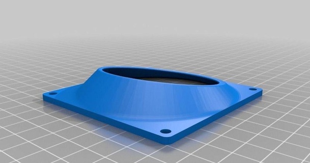 80mm ventilateur canal argent 3D modèles imprimantes accessoires chose universelle 3d print model - Mito3D