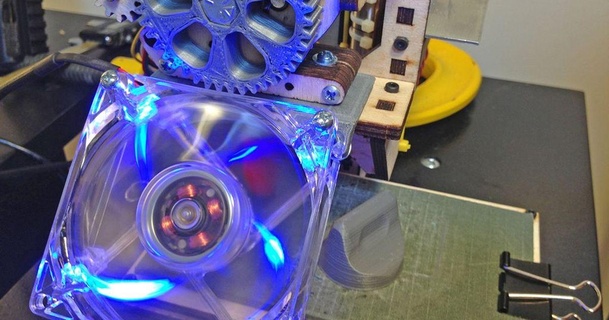 yazıcı robotu basit 60mm 80mm hayran bağlar gümüş 3D modeller yazıcılar Aksesuarlar şeytani 3d print model - Mito3D