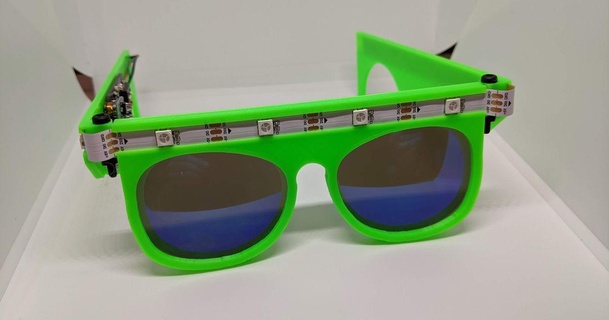 akıllı Gözlük ws2812 meçhul teknoloji 3D modeller moda Aksesuarlar Güneş gözlüğü 3d print model - Mito3D