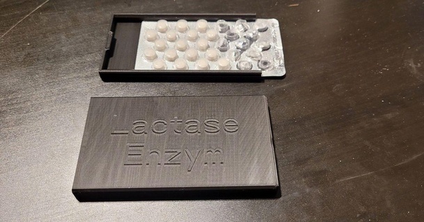 lactase enzyme pill box bartosslajos 3D Models Healthcare Medical Tools medicine 3d print model - Mito3D
