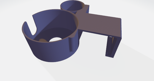 Getränk Halfter Camping stuhl gerda 3D Modelle Haushalt draussen Garten Halter Unterstützung 3d print model - Mito3D