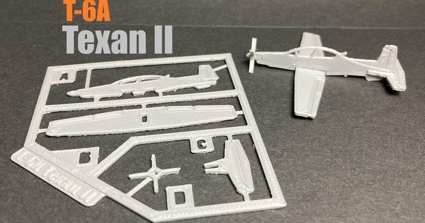 t 6a Teksaslı ii takım kart muhteşem hayalet 3D modeller hobi yapımcılar fikirler montaj uçak kolay kurulum gereklidir 3d print model - Mito3D