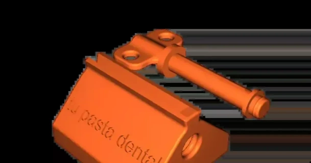 dentifricio spremiagrumi aspirazione tazza supporto base exprimidor pasta dente apta parà ventose elementel 3D Modelli domestico bagno spremi dientes 3d print model - Mito3D