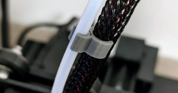 bowden tube cable clip ender 3 3pro 3v2 cr-10 voxelab aquila hiddenp56 3D Models Printers Creality Parts & Upgrades ptfetube ptfe 3d print model - Mito3D