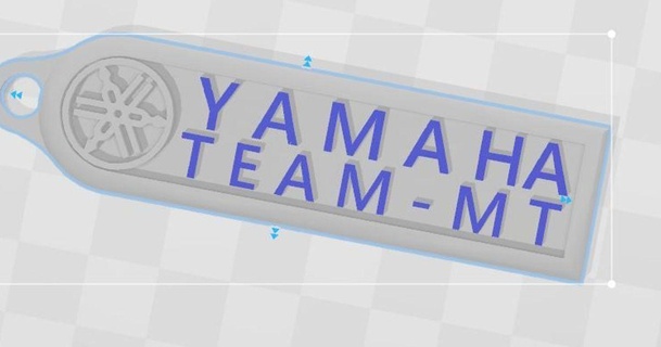 porte cl yamaha team mt pierro3d85 3D Models Gadgets Other keychain motorbike motorcycle yamahabike 3d print model - Mito3D