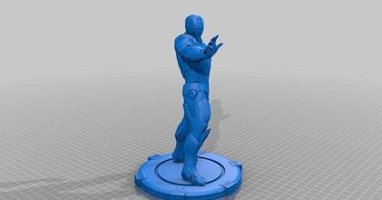 fer homme tournage nombril Télécharger libre stl modèle imprimablescom 3d modèles jouets Jeux action figures statues bandes dessinées merveille Marvel Univers 3d print model - Mito3D