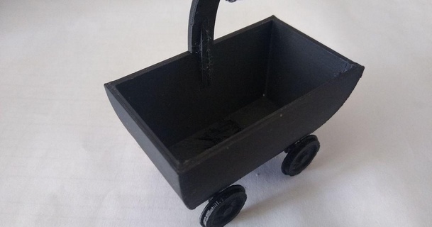 cuerda carretilla virtud 3D modelos juguetes juegos vehiculos entrenar 3d print model - Mito3D