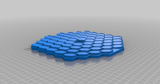 hexagonal mirror arrays focused single point space shmoee 3D Models Learning Engineering thingiverse 3d print model - Mito3D
