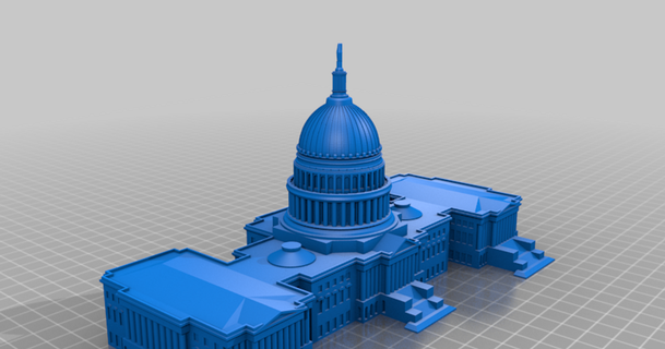 us capitol building shmoee 3D Models World & Scans People thingiverse 3d print model - Mito3D