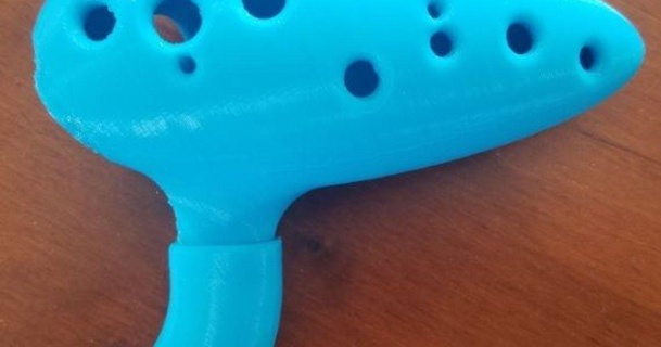 ocarina mouthpiece changes angle 45 degrees shmoee 3D Models Hobby & Makers Music thingiverse 3d print model - Mito3D