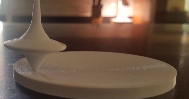 concave plate spinning top shmoee 3D Models Toys & Games Outdoor thingiverse 3d print model - Mito3D
