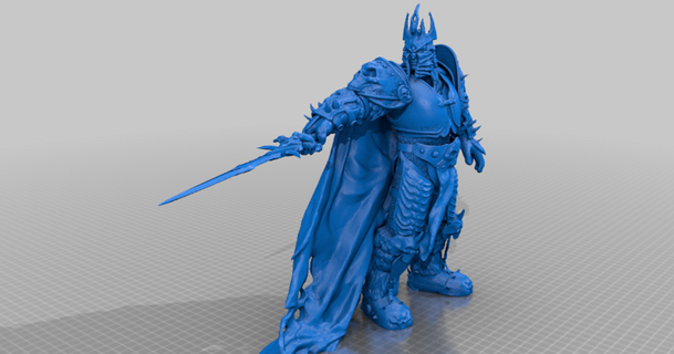 Arthas lich kral tamamlayınız Xadero 3D modeller Sanat tasarım tasarımlar şeytani 3d print model - Mito3D