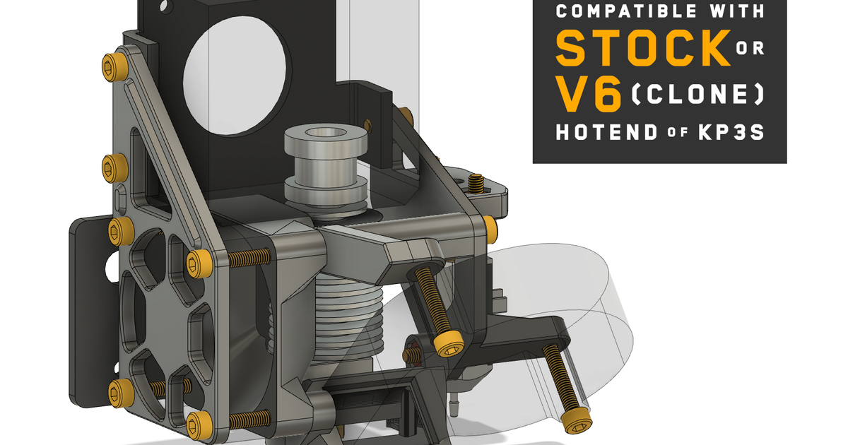 kp3s modular 4010 5015 ventilador obenques bltouch montar Kingroon agujero troche 3D modelos impresoras impresora partes actualizaciones modificación fanducto cubierta 3D print model - Mito3D