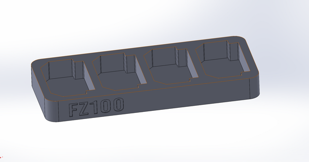 sony fz100 4 batería soporte codiac2600 3D modelos casa equipo sonya7iii 3d print model - Mito3D