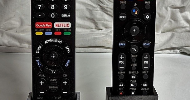 sony tv remote holders rmf-tx310u rmf-tx500u similar john 3D Models Household Living Room remotecontrol remoteholder remotecontrolholder sonyremote sonytv 3d print model - Mito3D