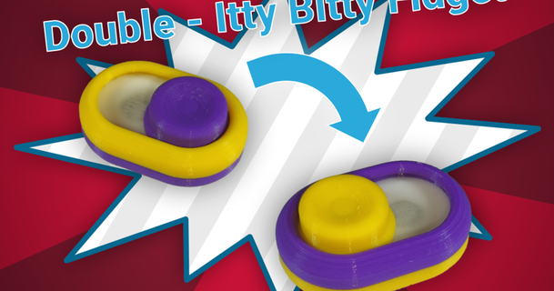 double - itty bitty fidget katarn  3D Models  Toys & Games  Other Toys & Games fidget fidgettoy double slidingfidget  3d print model - Mito3D