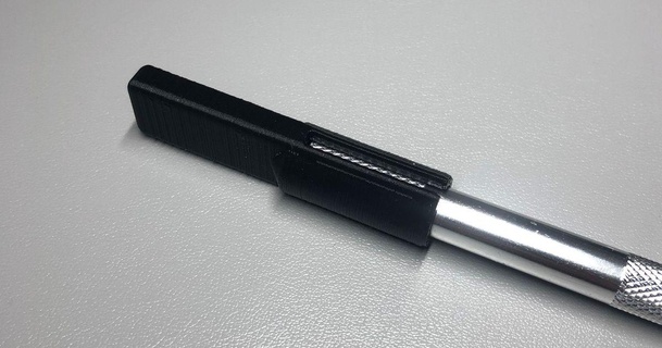 passatempo faca boné fechamento Dario Cairoli 3D modelos fabricantes Ferramentas Hobbyknife bisturi armazenamento hobby 3d print model - Mito3D