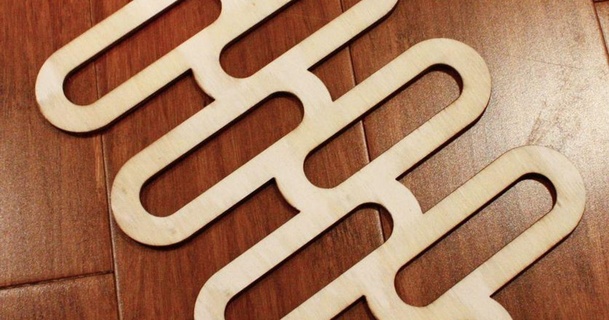 corte laser gravata suporte metal armário roupa varas anosognosia 3D modelos casa cabide cortador madeira 3d print model - Mito3D