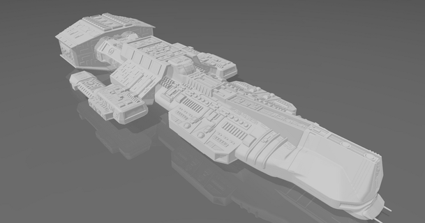 stargate lantean heavy cruiser memnoch1234 3D Models Toys & Games Vehicles ship starship ancient stargateatlantis 3d print model - Mito3D