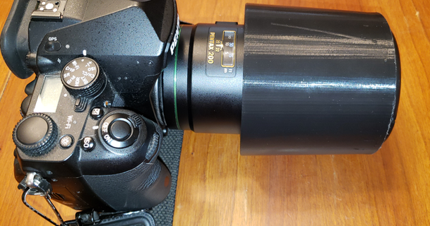 pentax lens hood ph-rbk77 openscaddad 3D Models Gadgets Photo & Video lenshood 3d print model - Mito3D