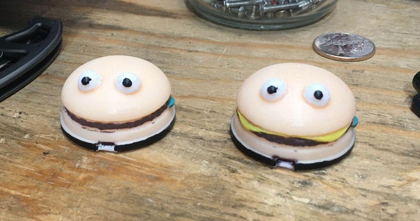 hambúrguer ministros Casamento bolos moleiro 3D modelos casa decoração bolo Hamburger Hamburguer queijo 3d print model - Mito3D