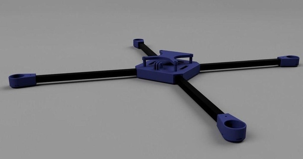 simples quad Projeto jake 3D modelos passatempo fabricantes RC robótica thingiverse 3d print model - Mito3D
