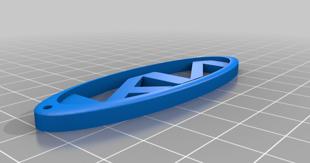 kia chave logotipo moicano 3D modelos passatempo fabricantes automotivo 3d print model - Mito3D