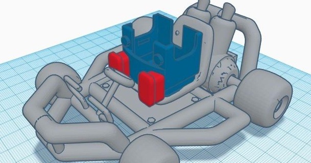 Lego mario kart mohicano 3D modelos juguetes juegos Encender thingiverse 3d print model - Mito3D