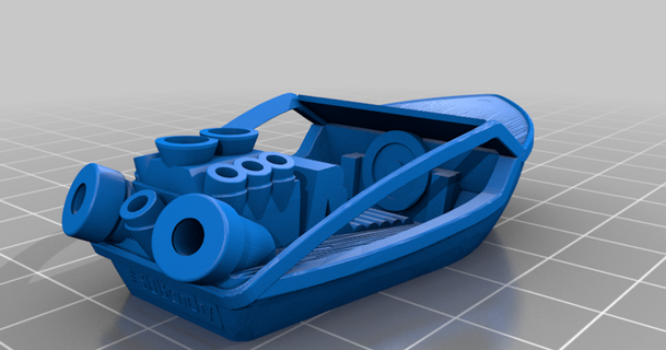 Rapidez banco moicano 3D modelos impressoras teste barco 3dbenchy thingiverse 3d print model - Mito3D