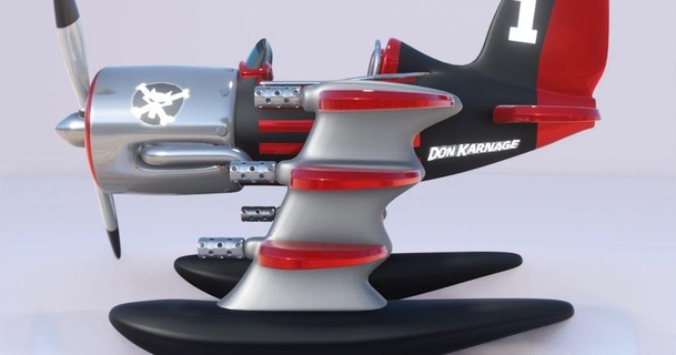 talespin carnage avion graphite 3D modèles jouets Jeux action figures statues jouet fanart mignonne disney 3d print model - Mito3D