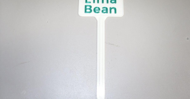 plant label lima bean lmj 3D Models Household Outdoor & Garden sign tag 3d print model - Mito3D