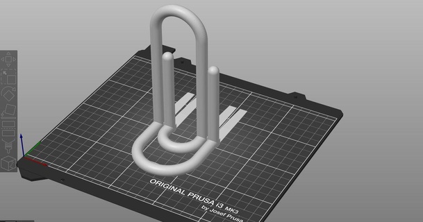 large bent paperclip bookend layerworks 3D Models Household Office shelf organizer office book organization 3d print model - Mito3D