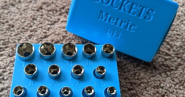socket soap imagine 3D Models Hobby & Makers Tools box organizer tool holder 3d print model - Mito3D