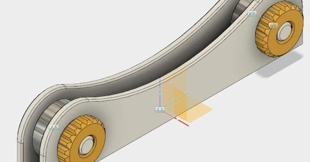simples tabela topo carretel suporte osso 3D modelos impressoras acessórios porta bobinas rolamento 608 thingiverse 3d print model - Mito3D
