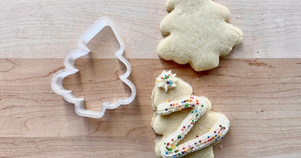 parfait Noël arbre biscuit coupeur chanceux 3D modèles Ménage cuisine cuisson 3d print model - Mito3D
