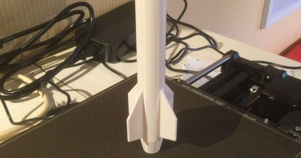 simple rocket alexlandherr 3D Models Toys & Games Other missile 3d print model - Mito3D
