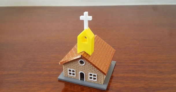capilla - iglesia kikemaker 3D Models Household Home Decor architecture church shrine cottage 3d print model - Mito3D