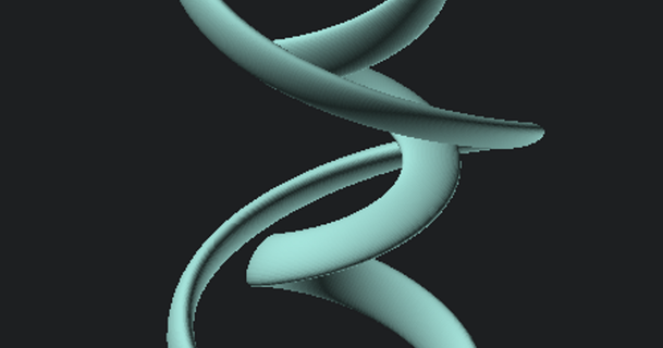 incrociati elica scorre scultura In piedi ayan4m1 3D Modelli arte design disegni spirale 3d print model - Mito3D