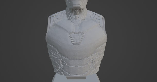 iron man ultra-detailed support- bust 3d arwglacyprogramming 3D Models Toys & Games Action Figures Statues character game poly 3d print model - Mito3D