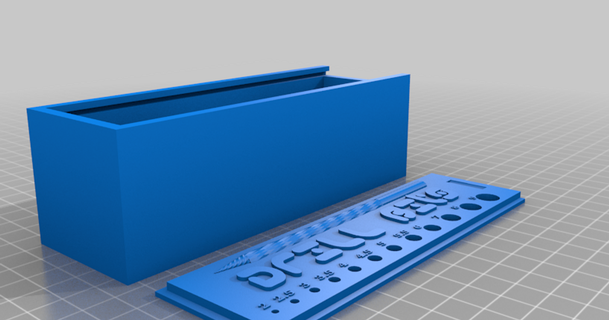 drill bits box phunxter 3D Models Hobby & Makers Tools thingiverse 3d print model - Mito3D