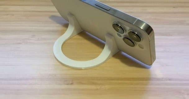 simple phone stand carbon default 3D Models Gadgets Portable Devices table desk minimal mount 3d print model - Mito3D