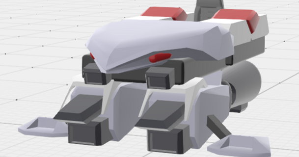 güney çapraz hız Hovertank düşük poli Mazingerzeta 3D modeller oyuncaklar oyunlar aksiyon rakamlar heykeller robotech Güney Kavşağı 3d print model - Mito3D
