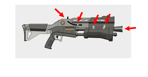 fortnite tattico fucile caccia sci3d 3D Modelli costumi Accessori cosplay generale giocattolo modello pistola 3d print model - Mito3D