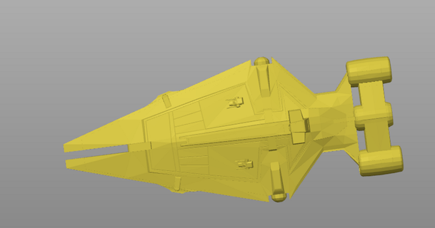 imperial transporte sci3d 3D modelos fantasias acessórios adereços navios Estrela guerras 3d print model - Mito3D