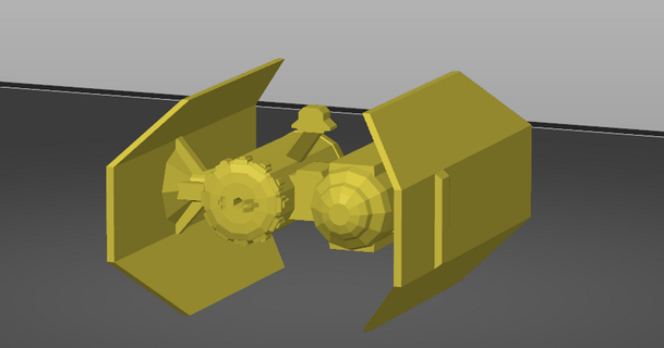 cravatta bombardiere sci3d 3D Modelli costumi Accessori oggetti scena Guerre stellari nave stella 3d print model - Mito3D